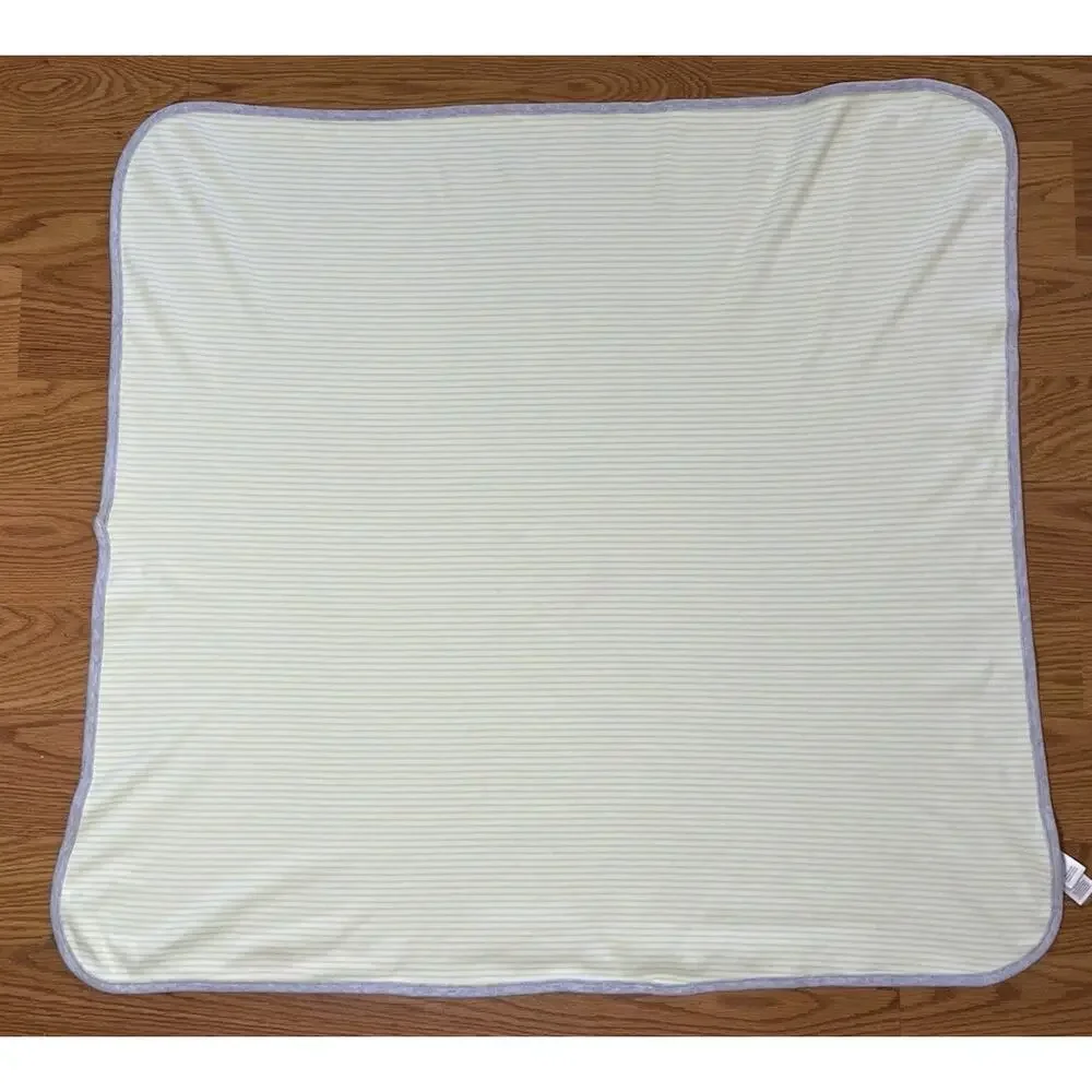 Carters Precious Firsts Lime Green Baby Blanket Swaddle Cotton Stretch Knit READ